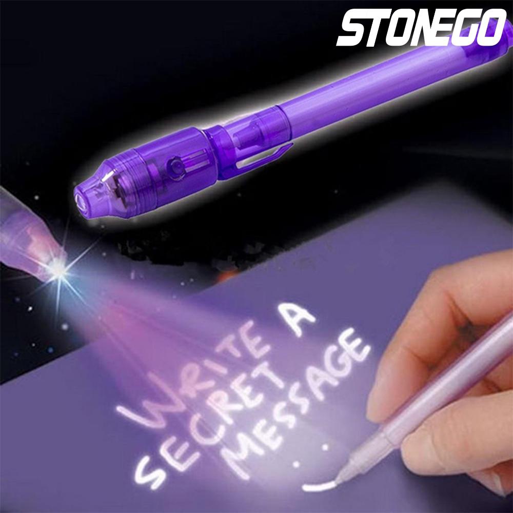 STONEGO Luminous Light Invisible Pen Magic UV Light Pen Secret Learning Magic Pen dla dzieci Party Favors Ideas Gifts Novelty Toy
