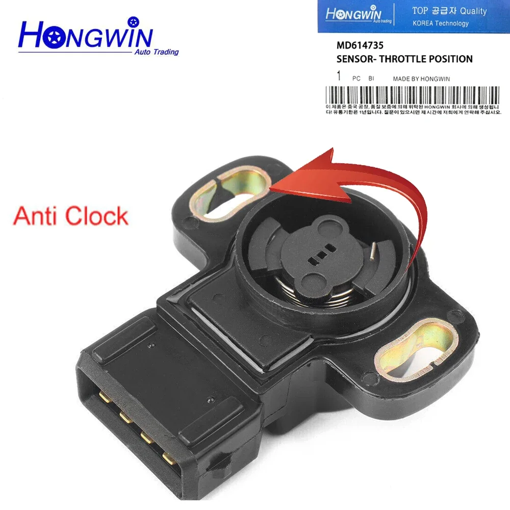MD-MD de moda para requisitos particulares 614735   Sensor de posición del acelerador TPS para Mitsubishi Diamante 2004-1997 Montero Sport 2000-1998 MD 614735   TH246 TPS4064