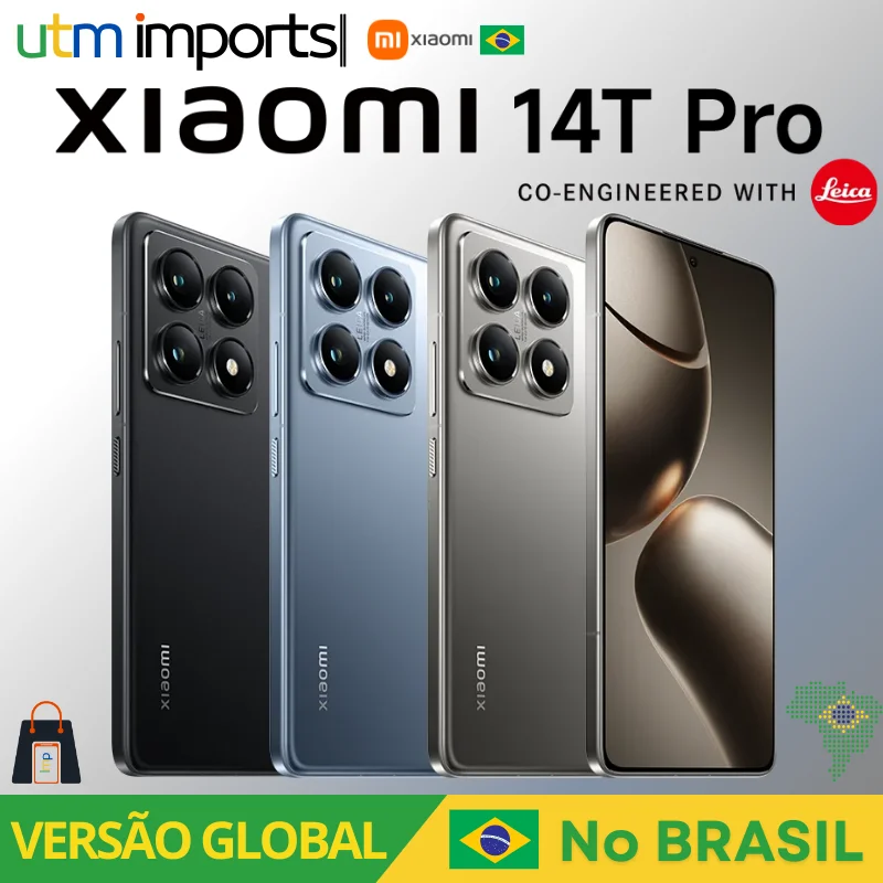 Xiaomi 14T PRO, Mi 14T PRO, Versão Global, Smartphone, AMOLED, Leica, Estoque local