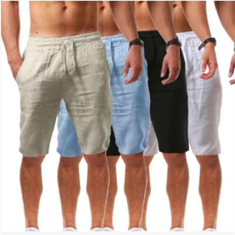 Sommer Männer Sport Gym Hosen Soild Baumwolle Leinen Hosen Atmungsaktive Casual Training Hosen Jogger Hip Pop Jogginghose Streetwear