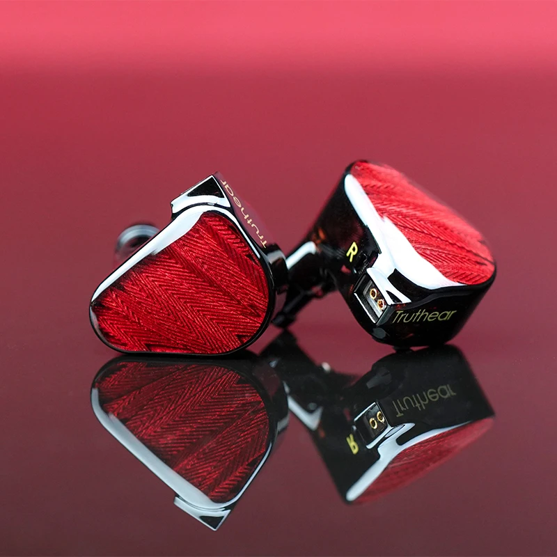 TRUTHEAR x Crinacle ZERO:RED Auriculares internos con controladores dinámicos duales con cable de 0,78 y 2 pines