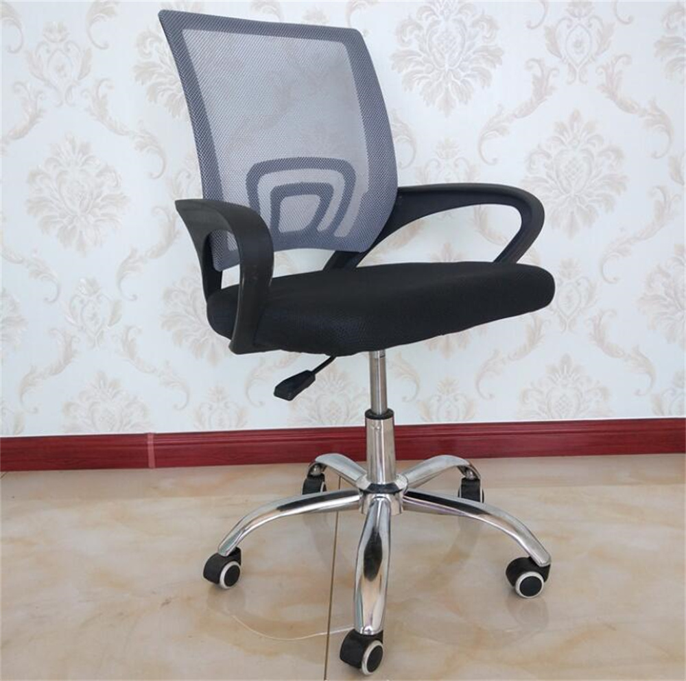 Silla de Oficina con Soporte Lumbar Giratoria Escritorio Sillon Ruedas Despacho casa sillas metal