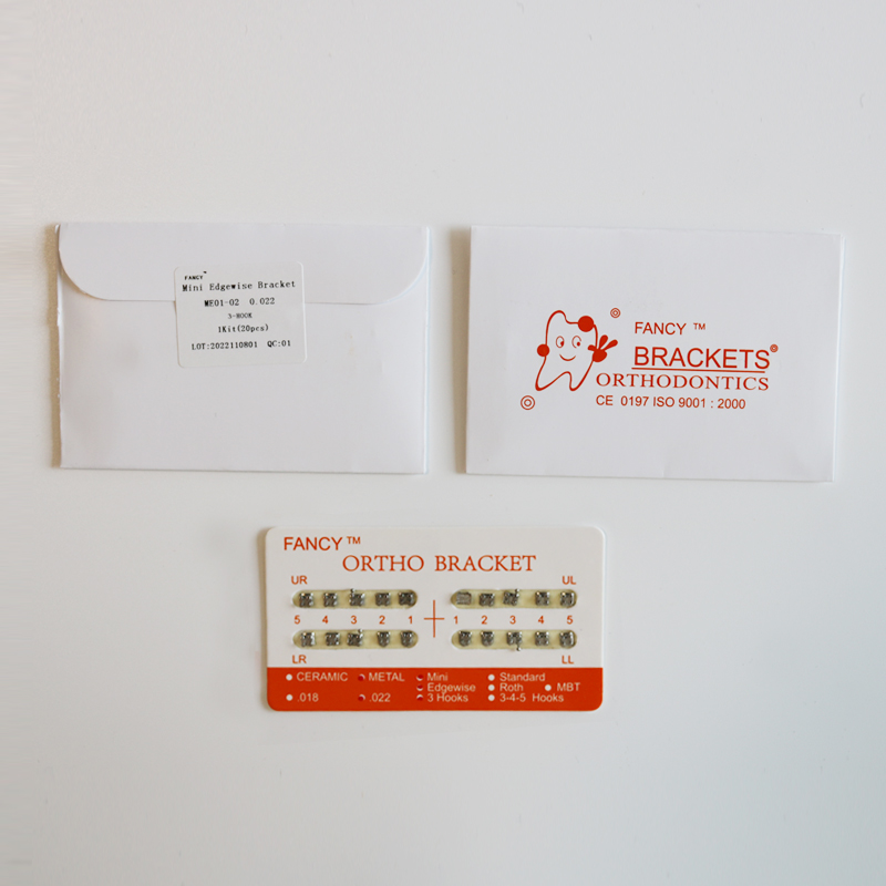 1 paquete de 20 piezas Edgewise Meshbase 022 soporte de soporte de ortodoncia 0 gancho/3 gancho/345 ganchos estándar Mini