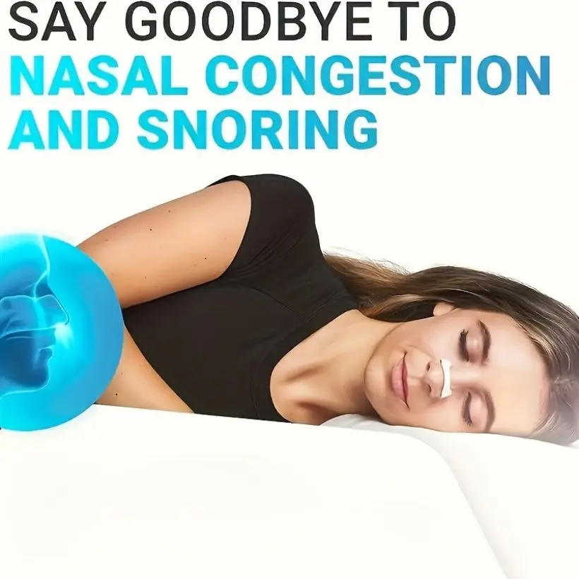 External magnetic nose strips, super anti-snoring solution, anti-snoring and sleep aid, 4 sizes of nasal dilator strips, suitabl
