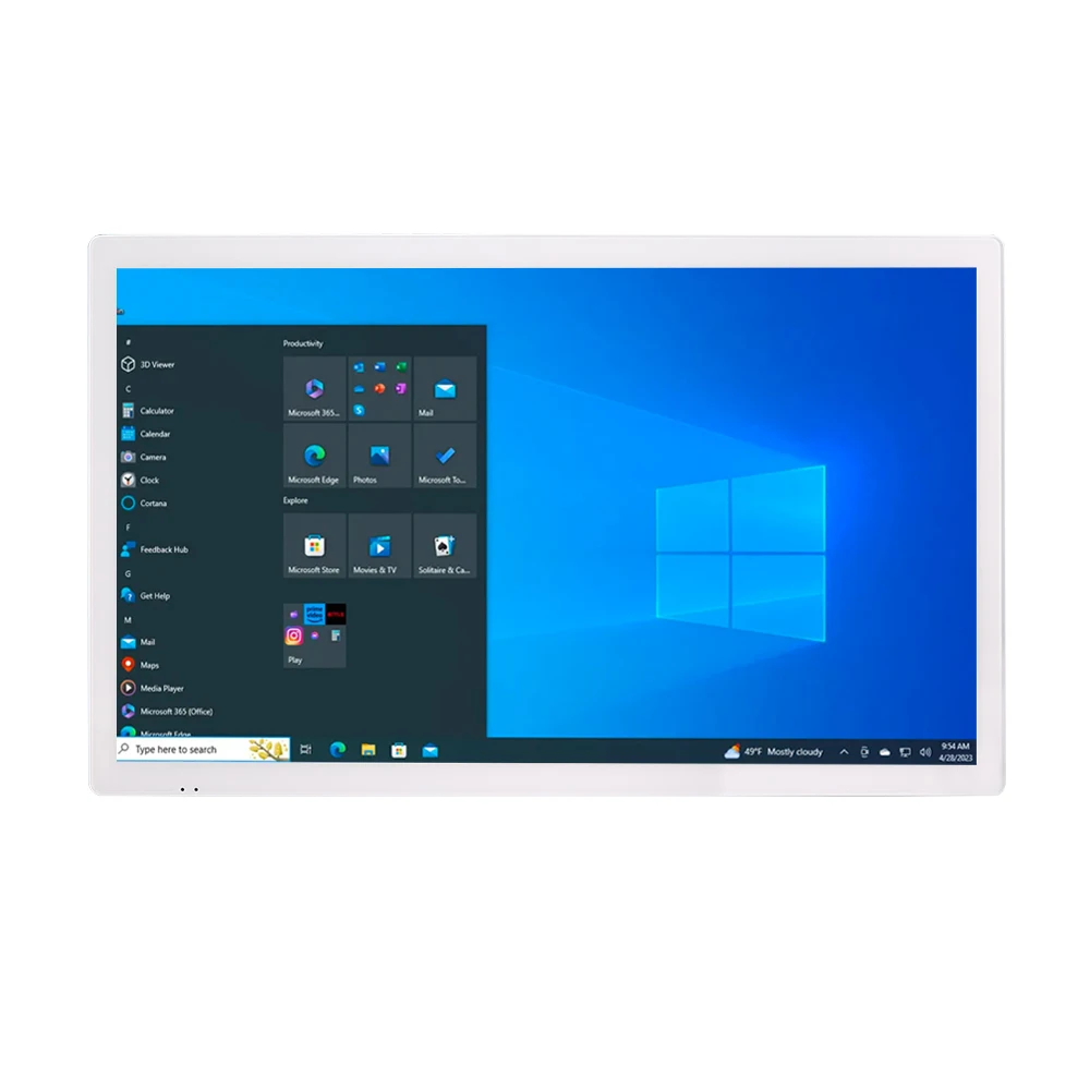 32-Zoll-Windows robustes Tablet PC-10. Generation i3-Prozessor, 8GB DDR3, SSD 128GB, HDMI, VGA, RJ45, WLAN, Timer Ein/Aus,