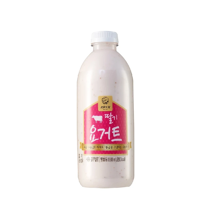 강훈목장 수제 요거트 1000mlx2개 플레인 블루베리 딸기 1등급원유+유산균+자연산과일 프리미엄 요거트(HACCP인증)