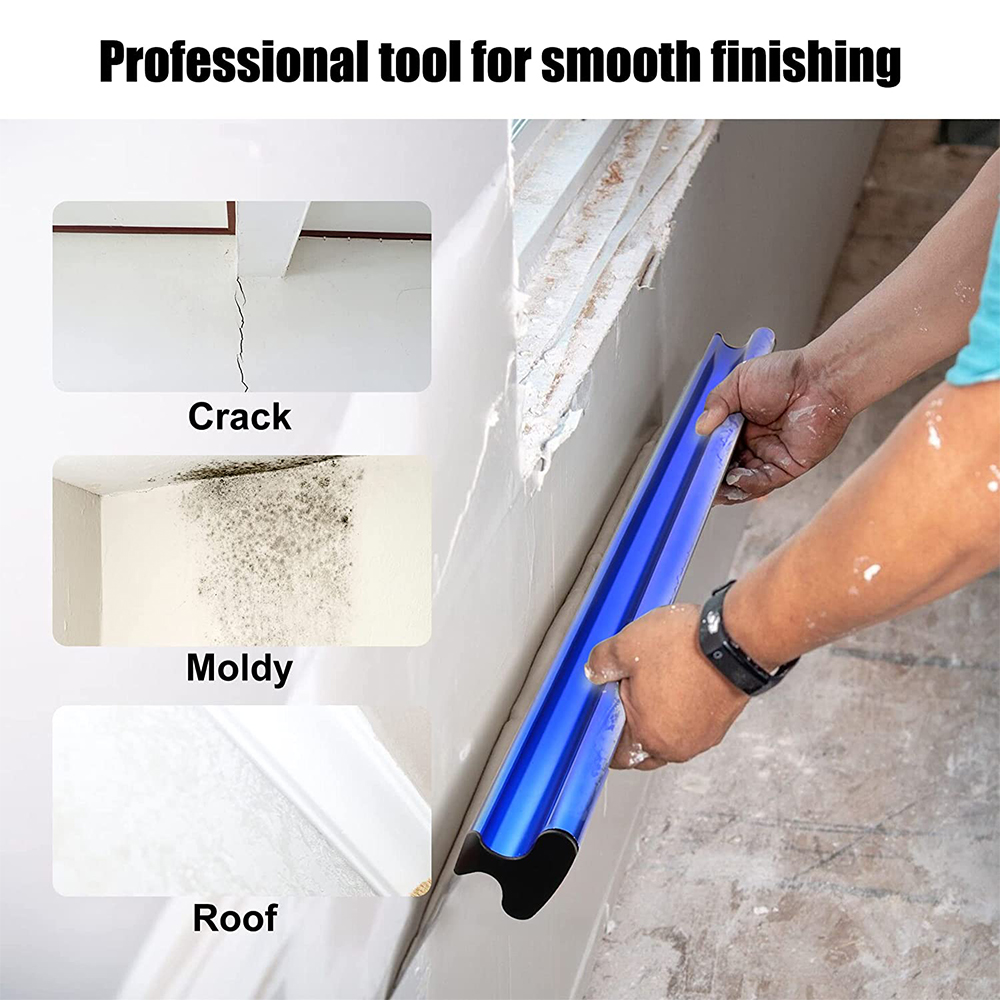 KEZERS 55/80 ซม.Drywall Smoothing Spatula Skimming ใบมีดยืดหยุ่น Knockdown Spatula อลูมิเนียมอัดมีด DIY เครื่องมือ
