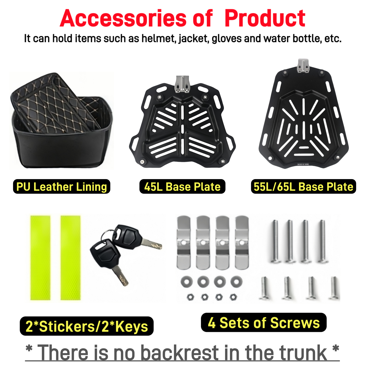 65/55/45L Aluminium Silbrig Motorrad Top Box Wasserdichte Hinten Gepäck Fall Motorrad Stamm Schwanz Helm Box Quick Release Toolbox