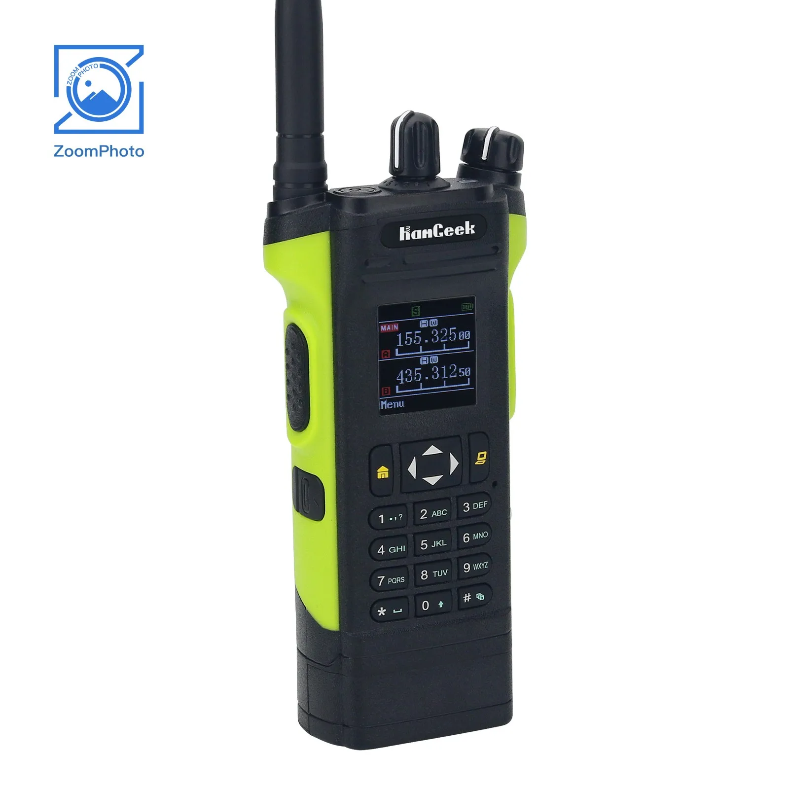 HAMGEEK APX-8000 12 W Dualband-Radio VHF UHF-Handtransceiver Dual PTT mit Handmikrofon