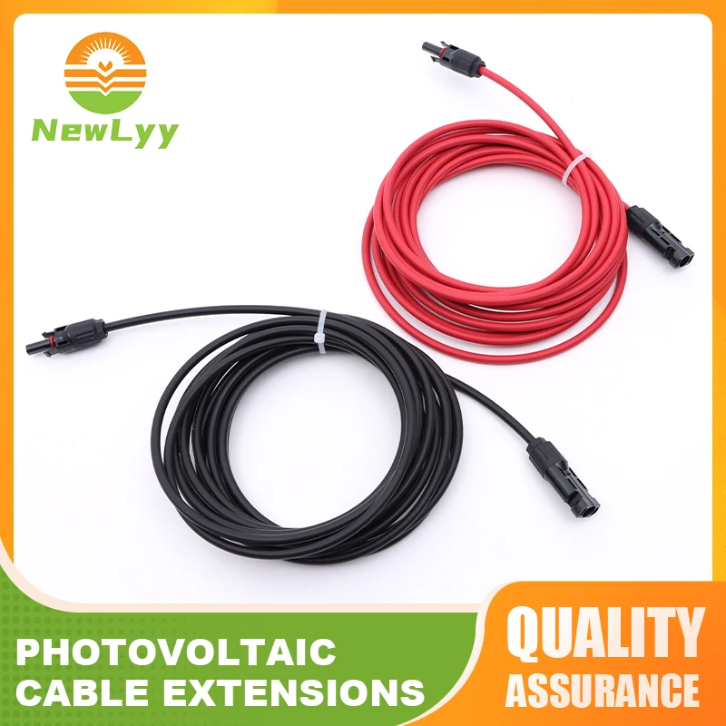 Doppelendiges Solar-Verlängerungskabel mit Stecker, 1–10 Meter, 4 mm2/6 mm2, 1000 V/1500 V, PV-DC-Anschluss, Solarkabel, Photovoltaik-Draht