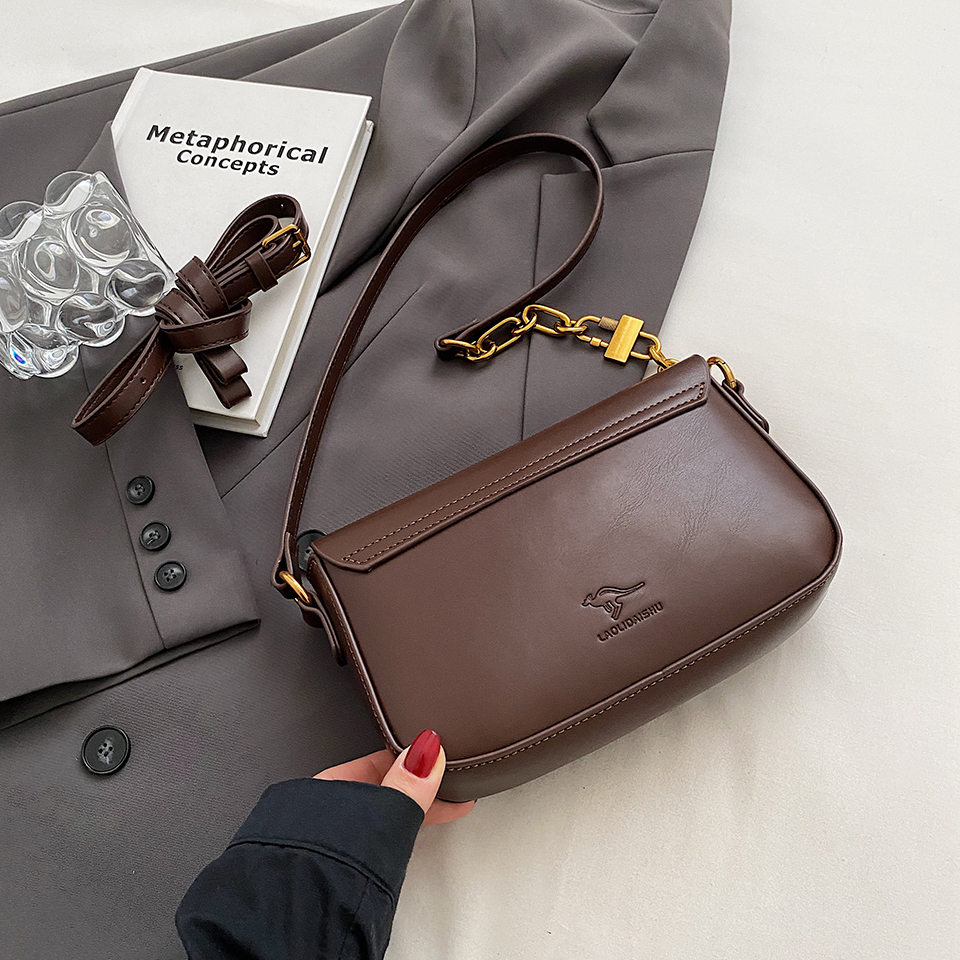 Retro กระเป๋าเล็กผู้หญิงแฟชั่น Niche กระเป๋า crossbody กระเป๋าสะพายสตรีอาวุโสกระเป๋าถือ Underarm กระเป๋า crossbody กระเป๋า