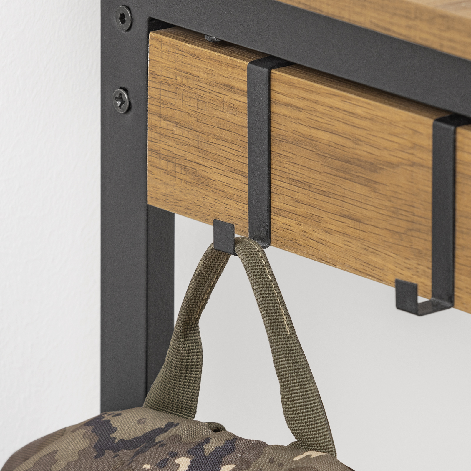 SoBuy FWT43 Schreibtisch mit Einer Schublade und 2 Haken Tisch Computertisch Arbeitstisch BHT ca: 60x77x40cm