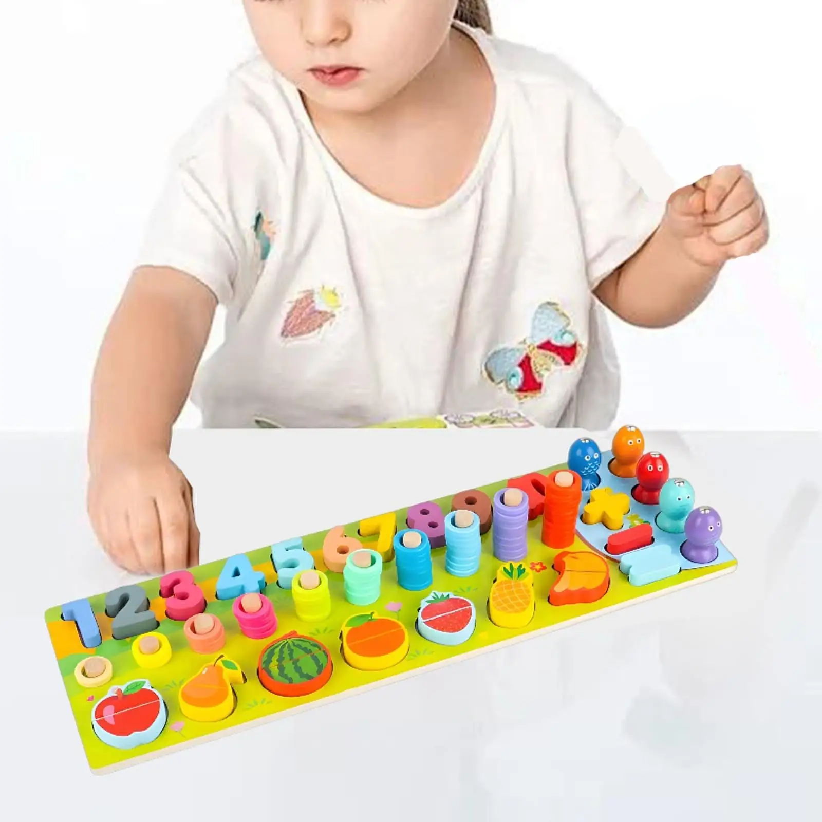 Gỗ Trẻ Em Phù Hợp Với Nó Tính Toán Số Đầu Giáo Dục Xếp Hình Bộ Ghép Hình Đồ Chơi Mầm Non Trò Chơi Quà Tặng Cho Trẻ Em