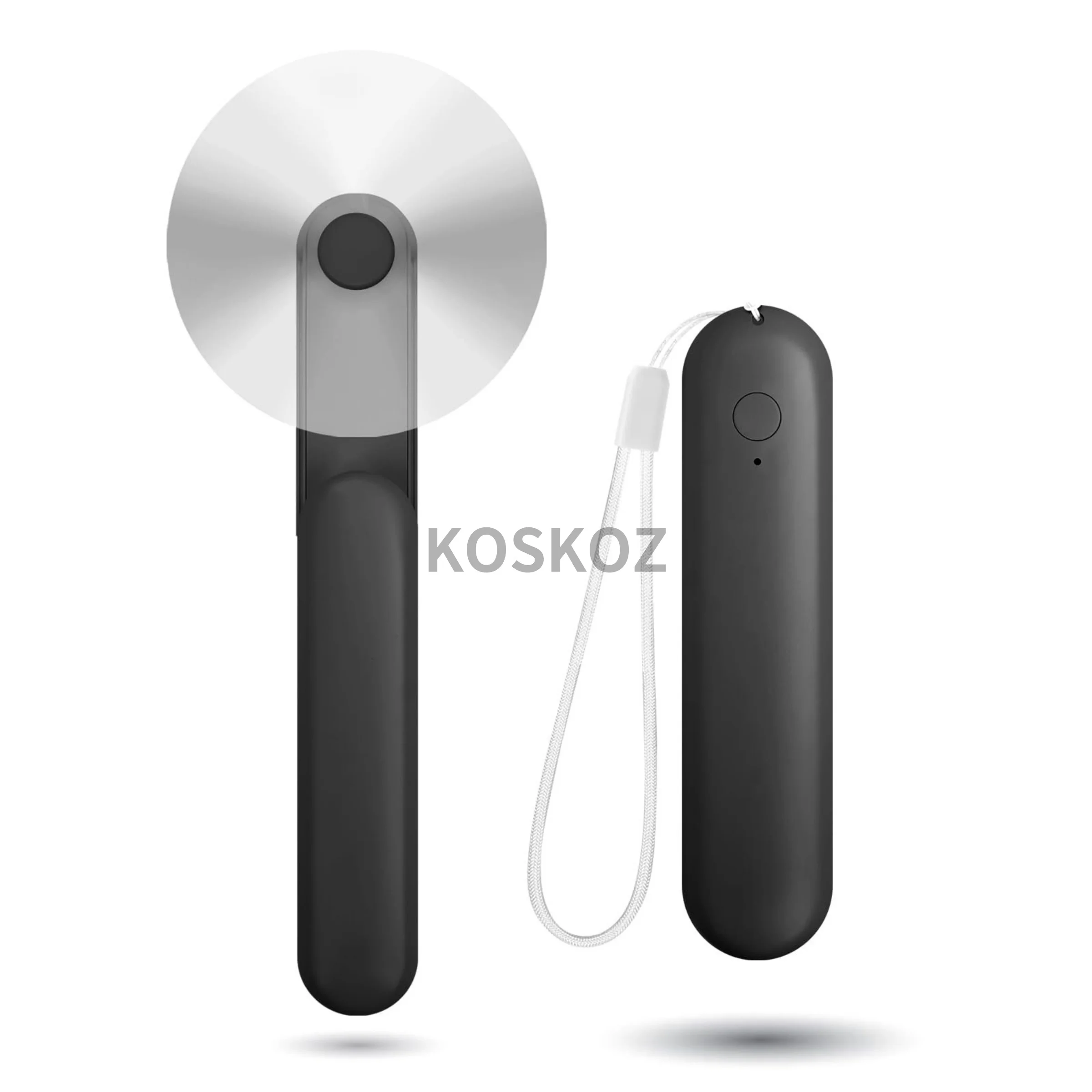 Ręczny mini wentylator, przenośny mały wentylator kieszonkowy, ładowany przez USB wentylator osobisty z power bankiem, podróżne letnie akcesoria dla kobiet