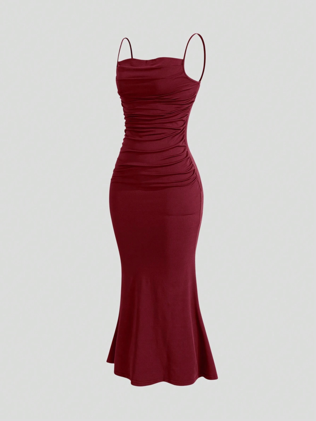 Mia Muse Vestidos de mujer para todas las estaciones, elegantes, ajustados, con tirantes finos, dobladillo de sirena, Maxi vestidos de fiesta de moda