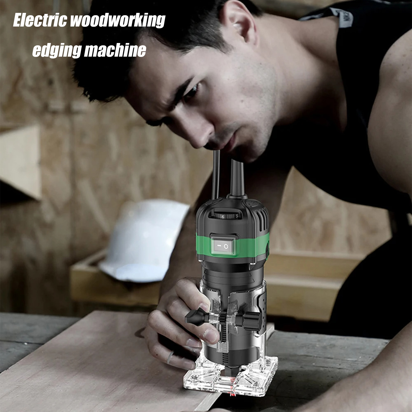 Hout Router Machine 6.35Mm Diameter Molenmachine Elektrische Molenmachine 800W Hand Freesmachine 6 Snelheid 30,000Rpm