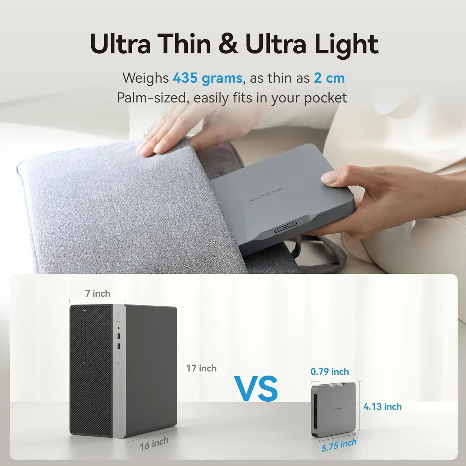 Khadas Mind 2 Mini PC&Khadas Dock&Khadas16GB External eGPU Family Portable Workstation Bundle support Thunderbolt 4&USB4(40Gbps)