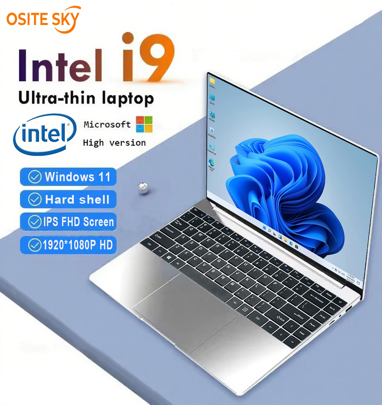 14,1 "portátiles de oficina i9 ordenador Windows 11 Intel Core i9 8950HK Gamer Compute 16GB DDR4 1TB 2TB SSD portátiles estudio Notebook PC