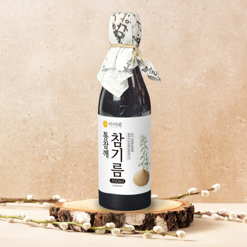 [대한민국 브랜드 한국 발송] 마미레 고소한 참기름 350ml / 들기름 350ml