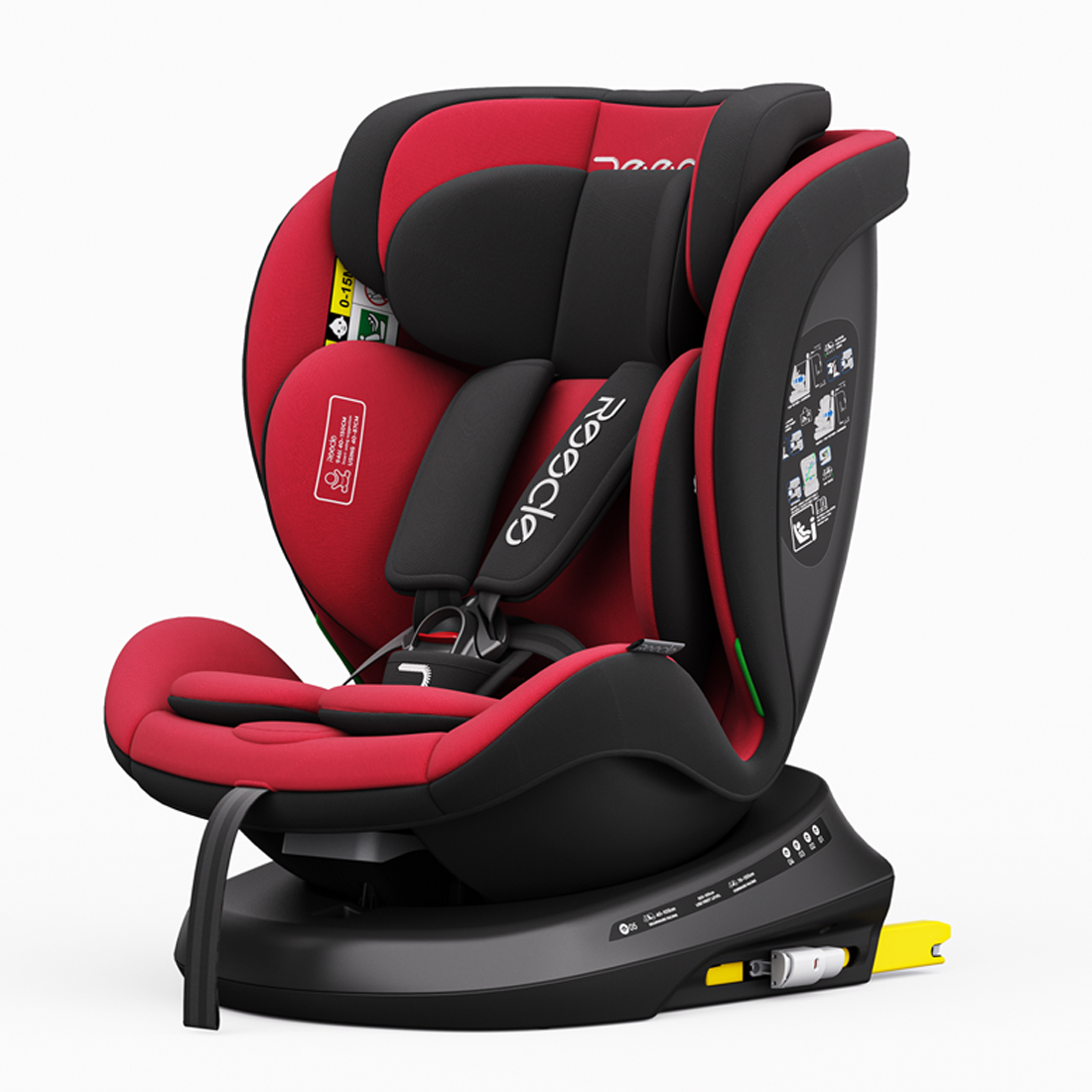 Assento de carro Reecle Baby Child com ISOFIX, giratório 360, de recém-nascido a 12 anos, 40-150cm, ECE R129