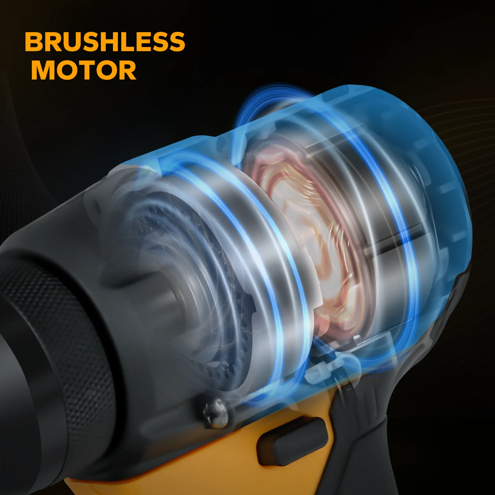 Cordless Rivet Gun Brushless 2.4-4.8mm Rivet Nut Gun Drill Insert Automatic Riveting Tool for Dewalt 20V Battery (No Battery)