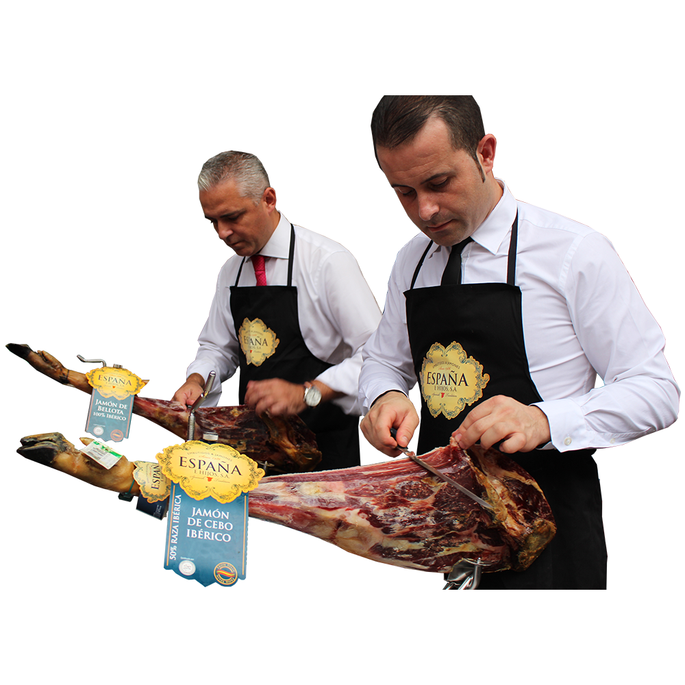 Plato de Jamón de Cebo Ibérico 50% Raza Ibérica Cortado a Cuchillo 90 g+