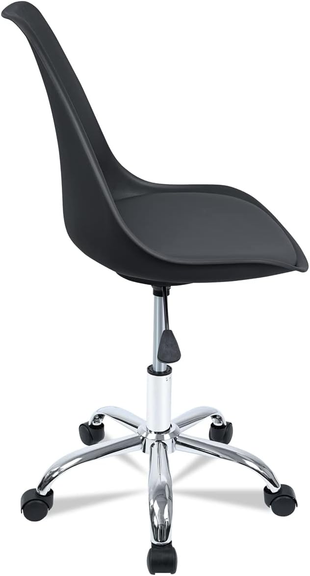 Sedia da scrivania T-LoVendo per studio ergonomico da ufficio con ruote regolabile in altezza senza braccioli