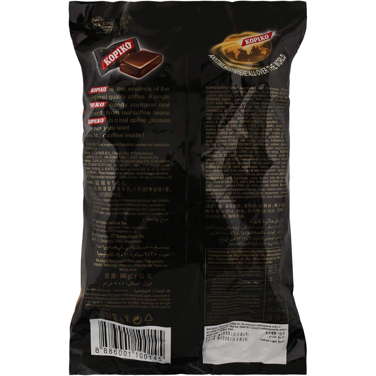 Caramelos de Café Kopiko - Paquete de 800g - Alta Gama Sabor Intenso - Marca Gerio