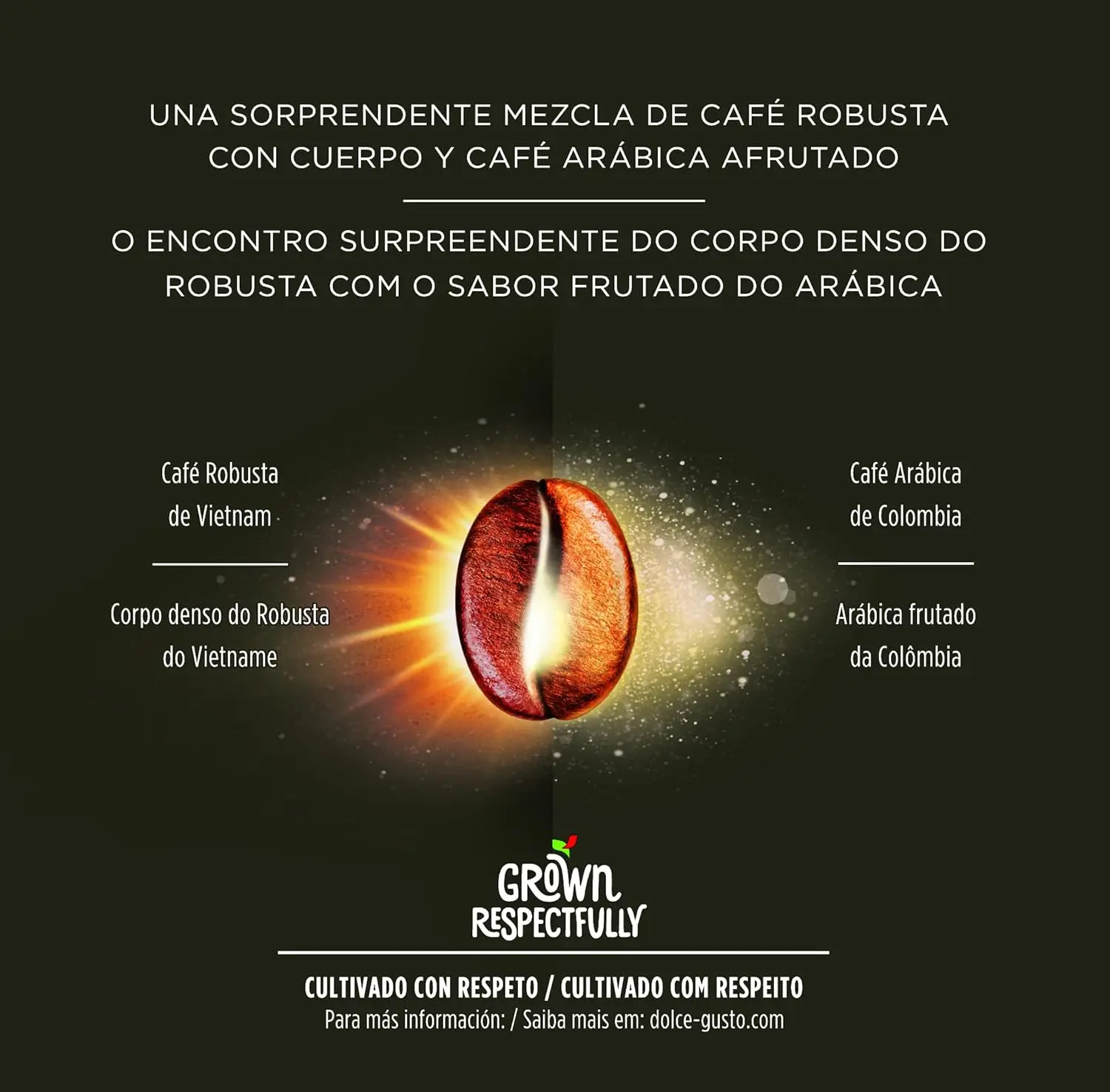Dolce Gusto - Pack Especial Espresso Intenso (144 Unidades) | Sumérgete en un Sabor Completo y Envolvente con Aromas Picantes y una Crema Generosa, el Espresso que Despierta Todos tus Sentidos en Cada Sorbo