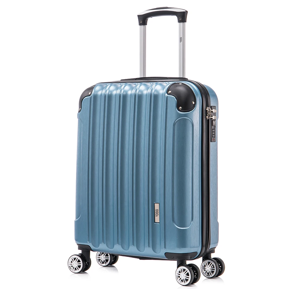 Mala de cabine 55x40x20cm (44L) Policarbonato - Cadeado embutido - 20 polegadas preto/azul/rosa dourado/prateado/bordô/azul marinho