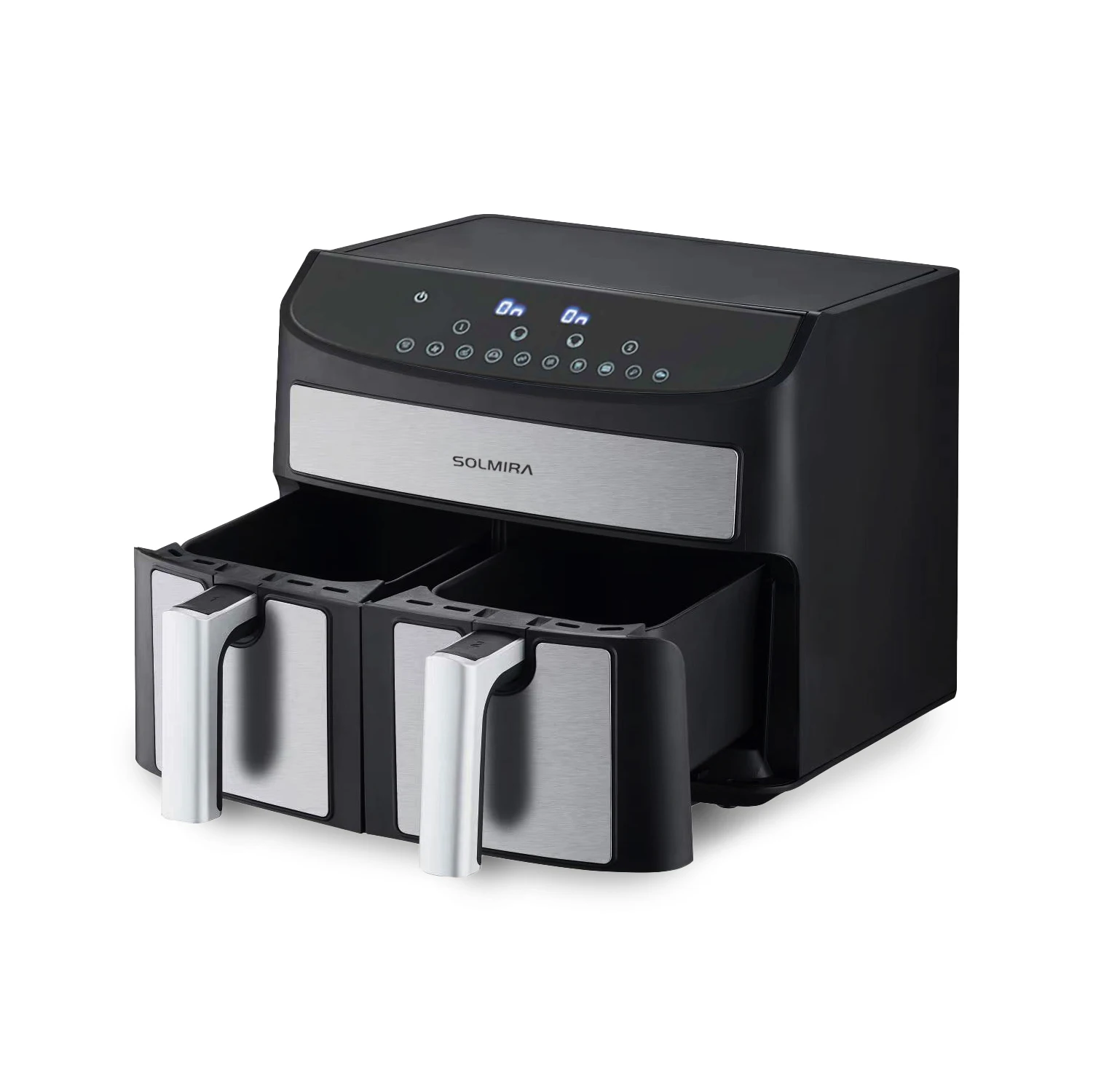 SOLMIRA Freidora de Aire sin Aceite, Doble, Gran Capacidad 8L, 1700W