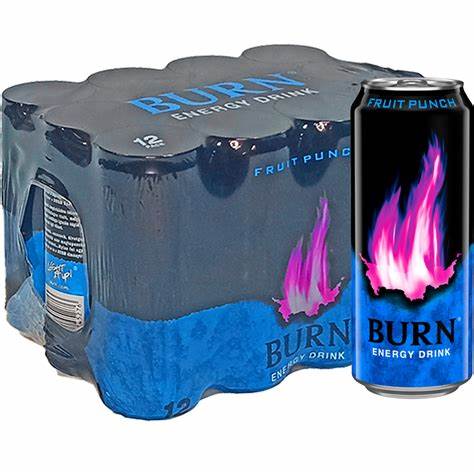 Burn bebida energetica nacional suritidos de modelos original zero peach,zero azucar raspberry, fruit punch cajas 24uidades nacional de España