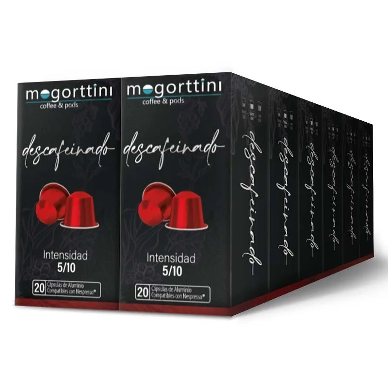 Mogorttini descafeinado 12 caixas de 20 cápsulas Nespresso compatíveis 8436583660621