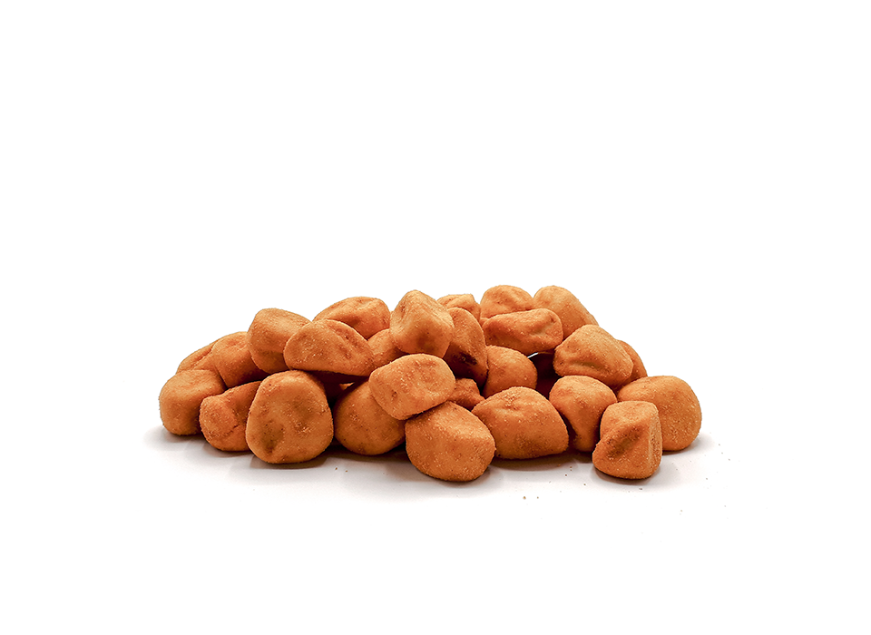 Cacahuetes BBQ Ravioli 1 Kg - Aperitivo de cacahuetes ravioli BBQ - Snacks de cacahuetes ravioli - Pelluz