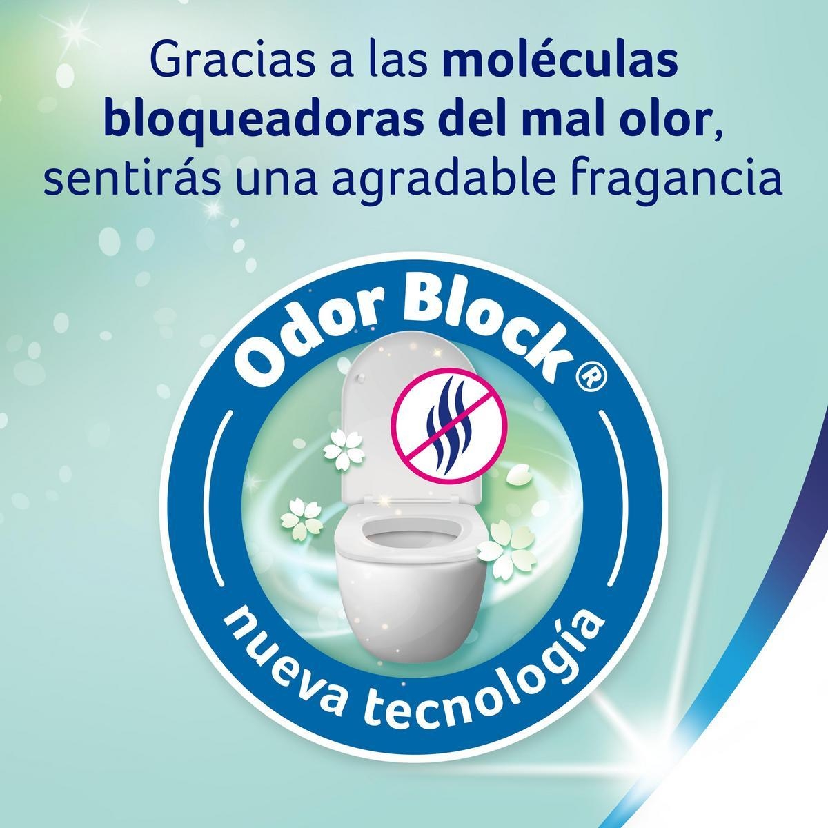 Pack de 36 Rollos - Colhogar Protect Cuida&Protege Odor Block. Papel higiénico suave y resistente. 3 capas. Rollos color blanco y con una fragancia talco - 2x18