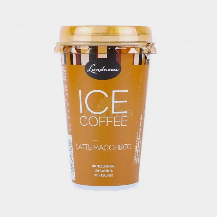 Café para Llevar landesa leche  Macchiato - 10 Unidades x 230 ml - Envase Reciclable, Sostenible y Ecológico El Café “helado” de Landessa es increíble no sólo por su sabor,