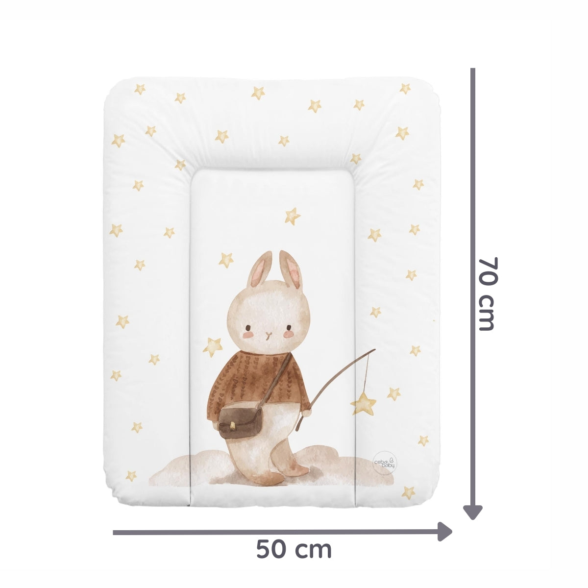 Ceba Baby Cambiador Blando para Cómoda T-S Basic - PVC Certificado - 50x70 Cm - Oeko-Tex Standard 100