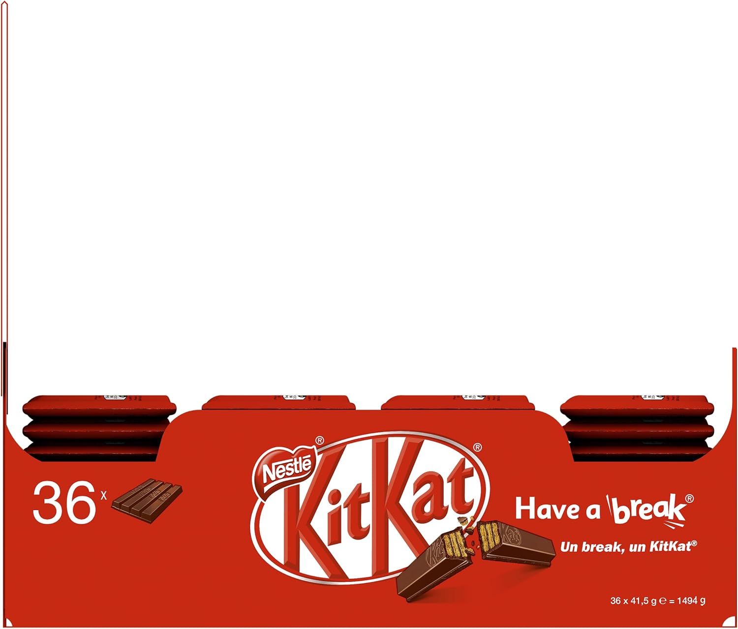 KITKAT Pack de barres chocolate 36x 41,5 g