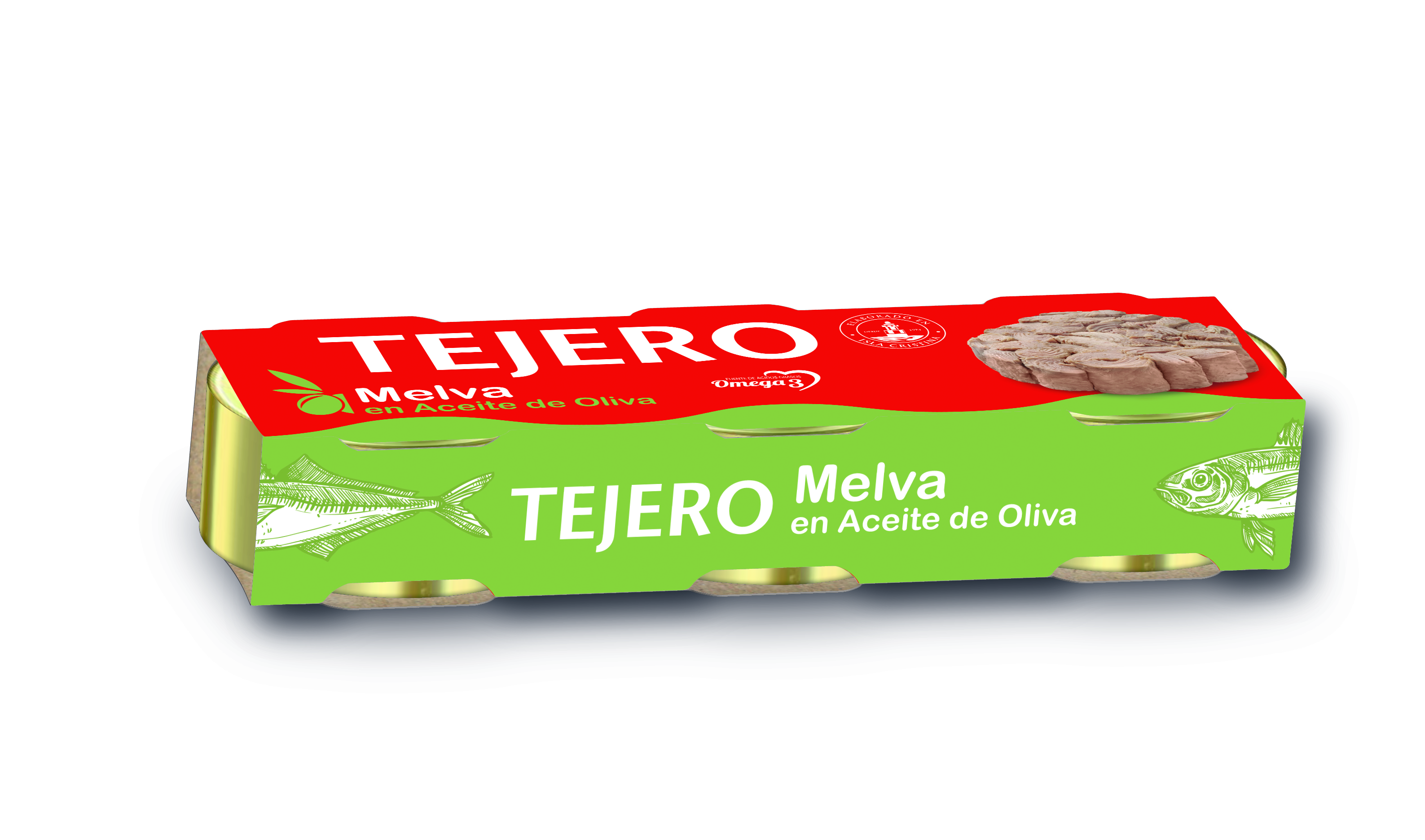 5 unidades - Melva en Aceite Oliva TEJERO PACK 3x70gr. (210gr.)