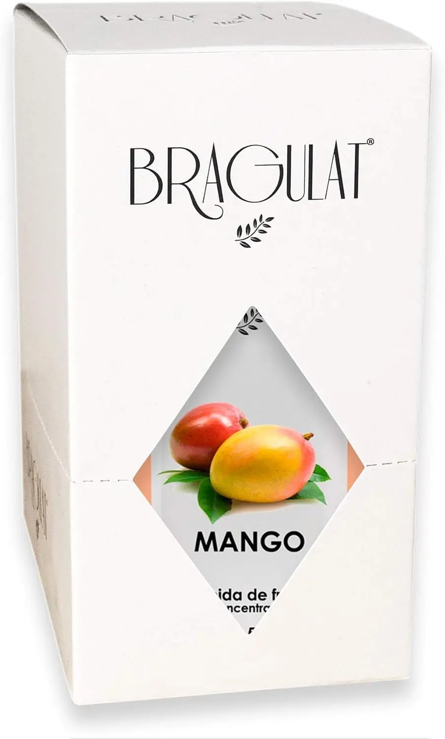 BRAGULAT | Bebida de Frutas con Mango| Bebidas y Refrescos Instantáneas en Polvo | Sin Azúcar y con Vitamina C | Agua con Sabor a Mango | 15 Sobres