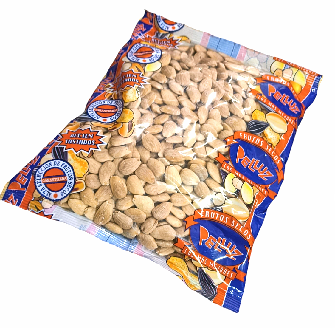 Almendra Tostada sin sal 1 Kg -  Origen España - almendra repelada tostada sin sal - pelluz