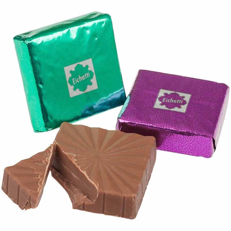 CHOCOLATE ICE PRALINE CHOCOLATE CON LECHE BOMBONES BOTE 100 UNDS.