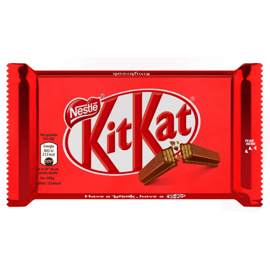 Nestlé Kitkat Original - Chocolate con Leche y Barquillo (24 Unidades)
