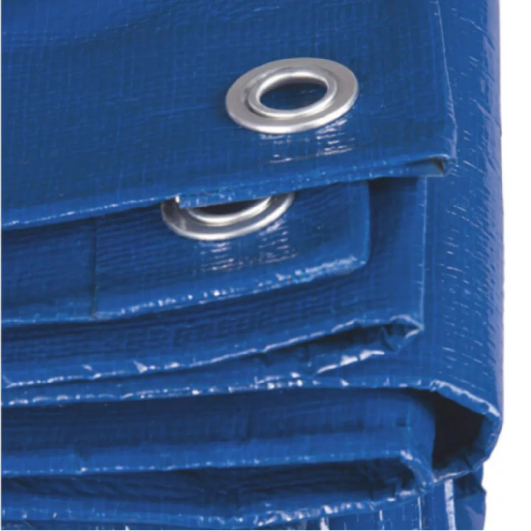 NAKLOE - Telone impermeabile universale - Copertura totale resistente - Per moto, auto, barbecue - Colore blu con occhielli rinforzati - Protezione pioggia e intemperie