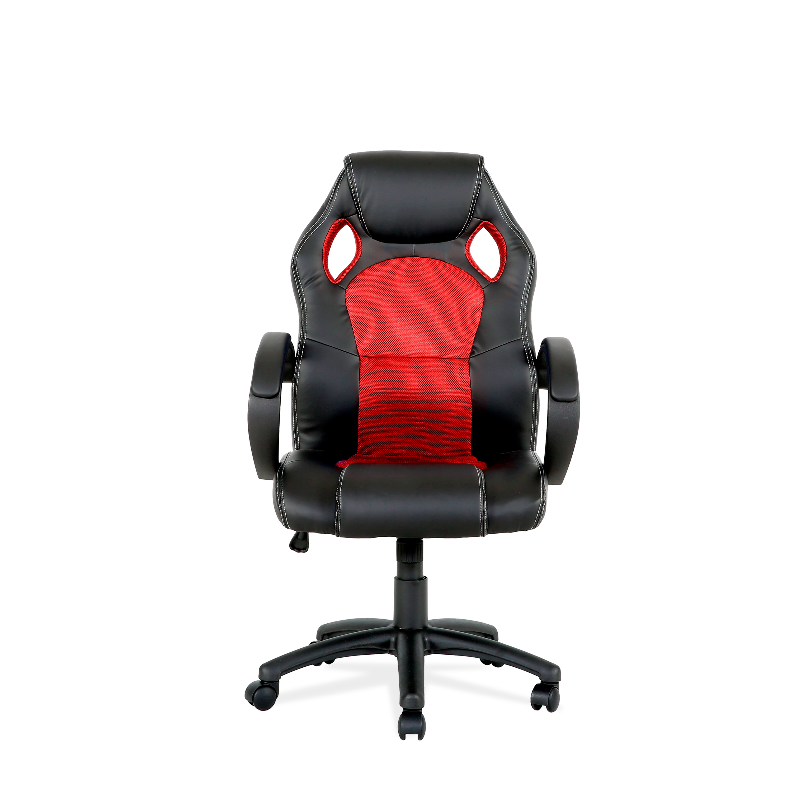 Furniture Style S.L. Silla de Oficina Gaming Olimpia con Respaldo Abatible y Reposabrazos Acolchados en Negro-azul