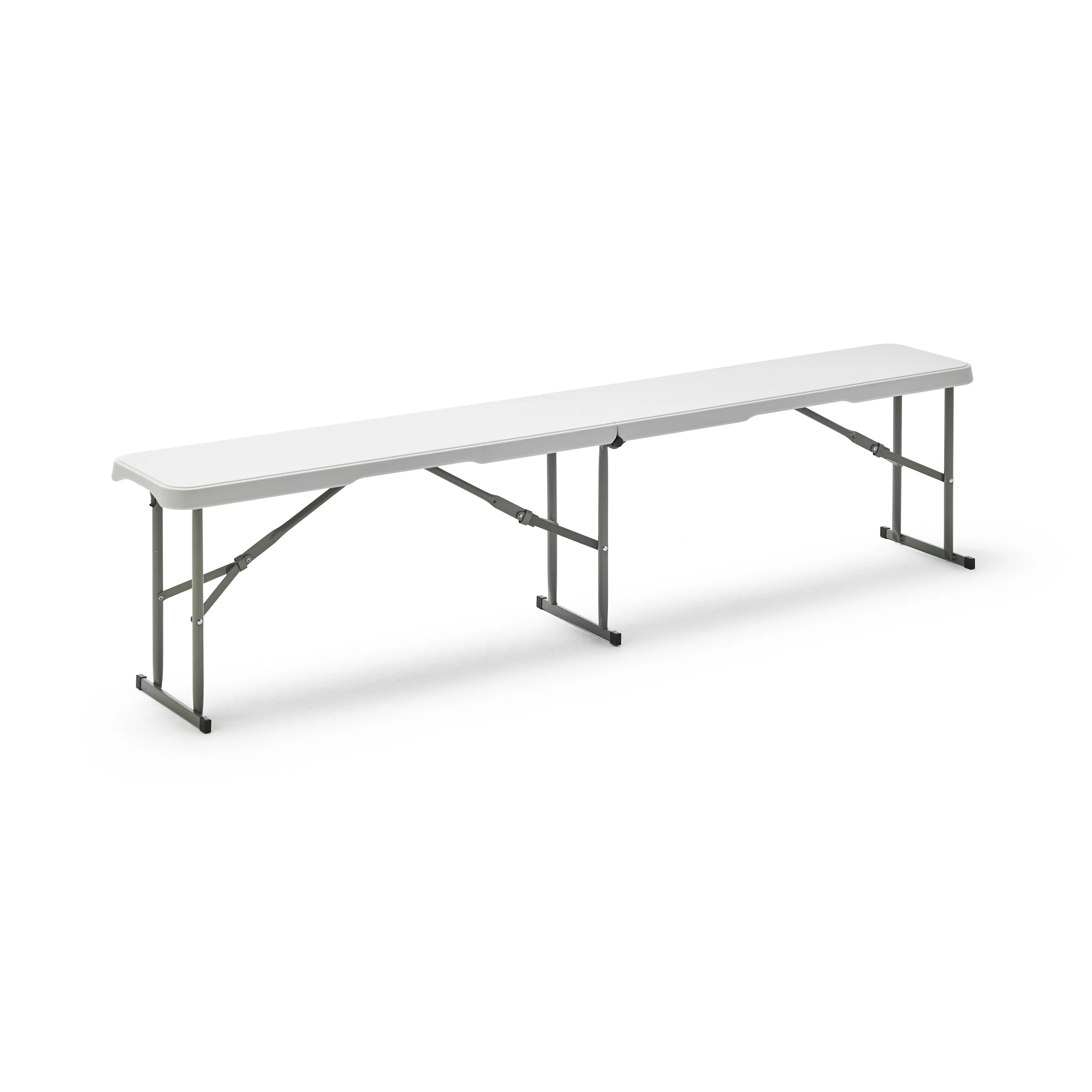 KG KITGARDEN - Banco Dobrável Portátil Multifunções, 180x28x43cm, Branco