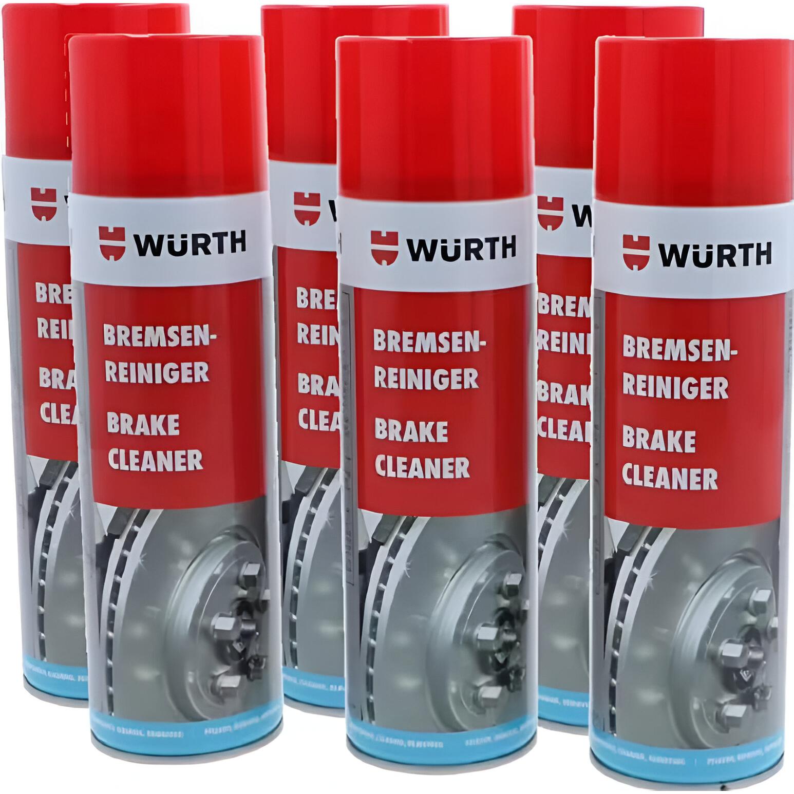 6 x  Limpiador de frenos en Spray Wurth 500 ml  (6 unidades)