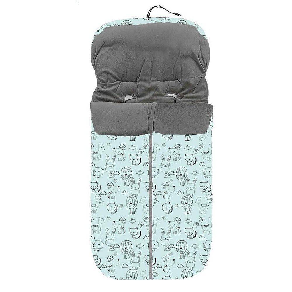 Interbaby Saco Universal carrito polar animalitos verde