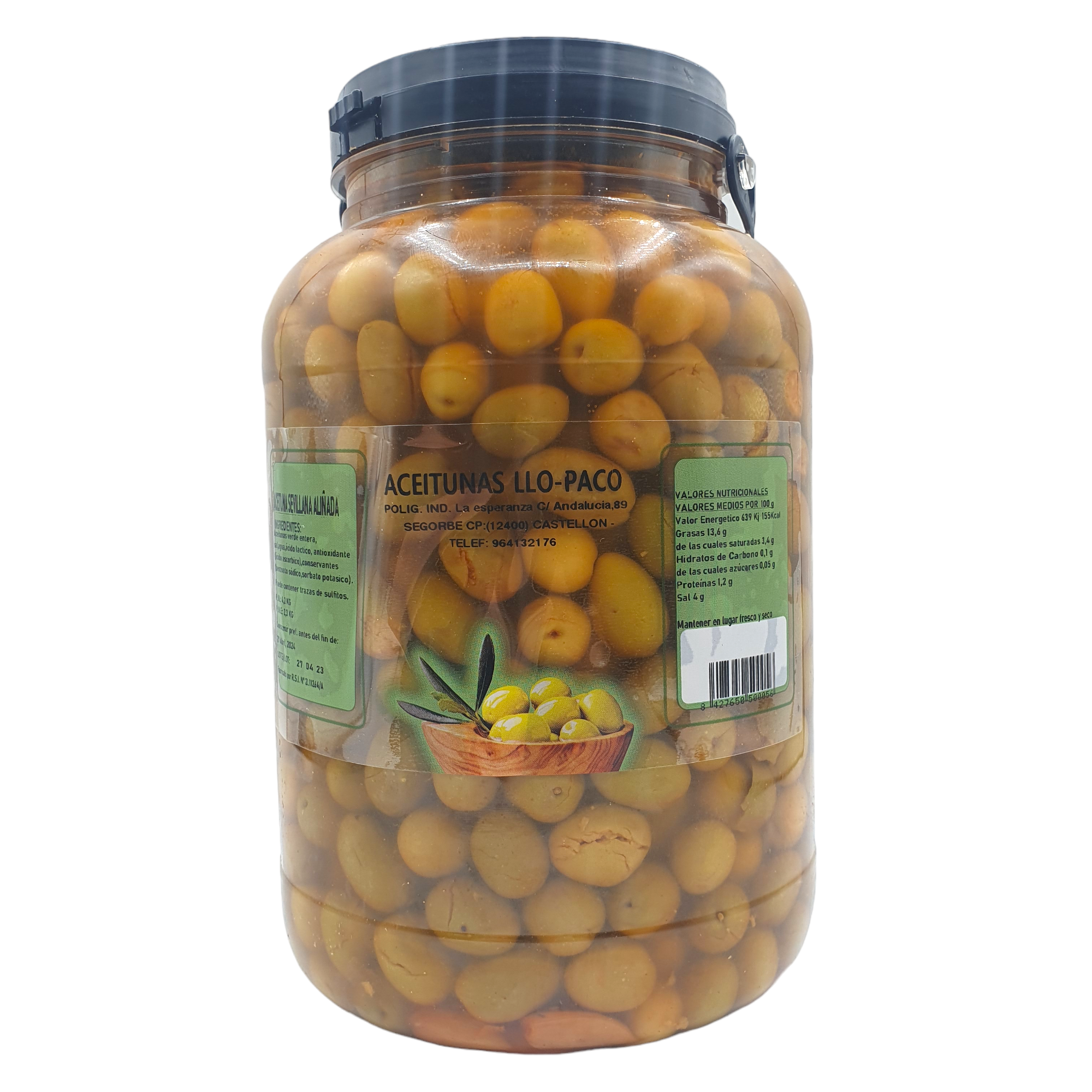 Aceitunas Sevillanas 3 Kilos Llo-Paco - Surtido de Variedades