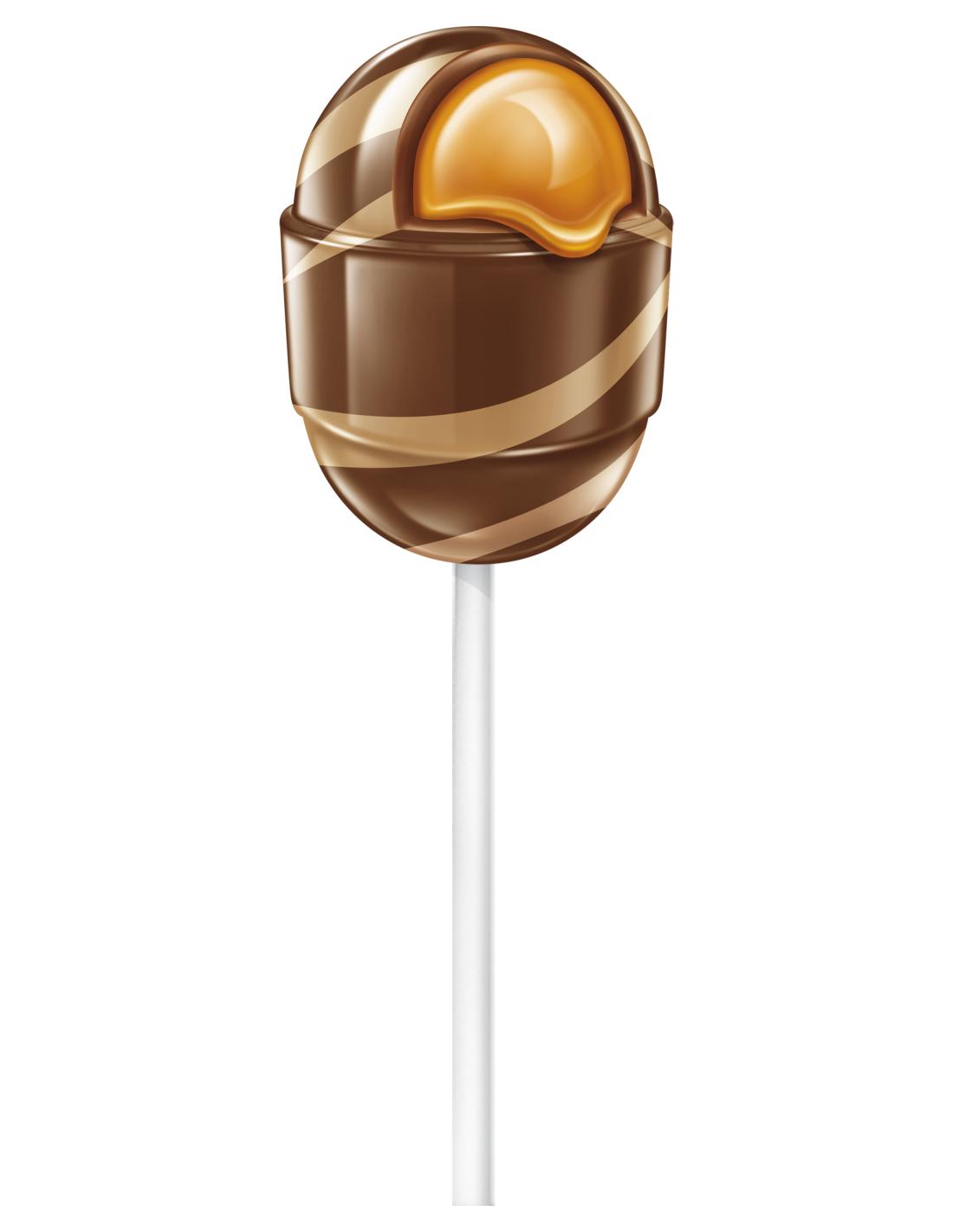 Fiesta Colombina Caramelos con Palo Sabor Chocolate y Relleno Blando Bolsa 24 Unidades